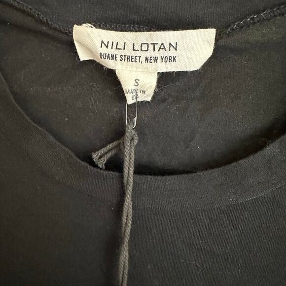 NWT Nili Lotan Muscle Tee Tank Women's Washed Black Size Small - Picture 3 of 5